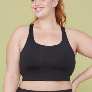 Black Paloma girlfriend collective Longline Bra XL